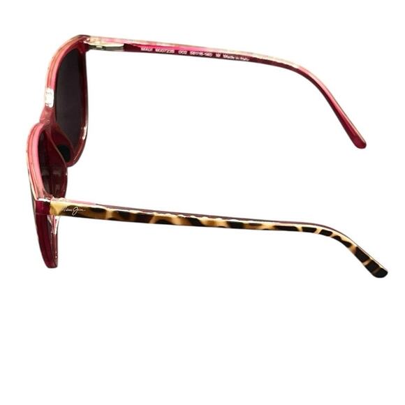 Maui Jim Polarized Ocean Cat Eye Sunglasses in Tortoise Raspberry MJ0723S-002 - Picture 7 of 9